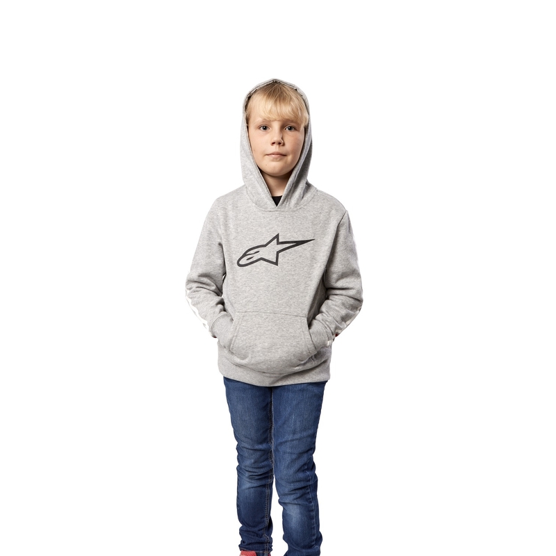 Alpinestars Kinder Racey Hoodie grau und rot
