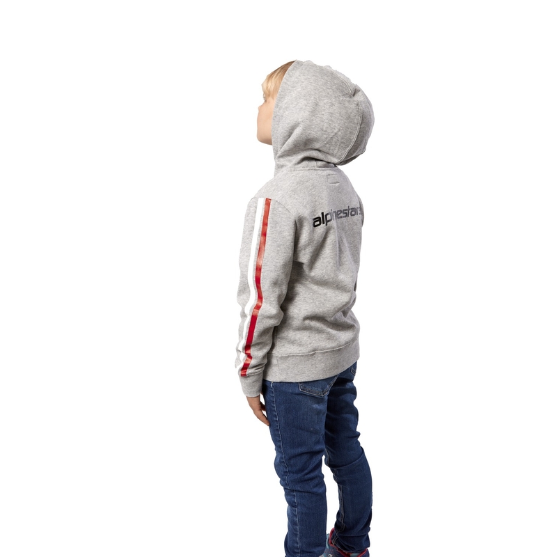 Alpinestars Kinder Racey Hoodie grau und rot