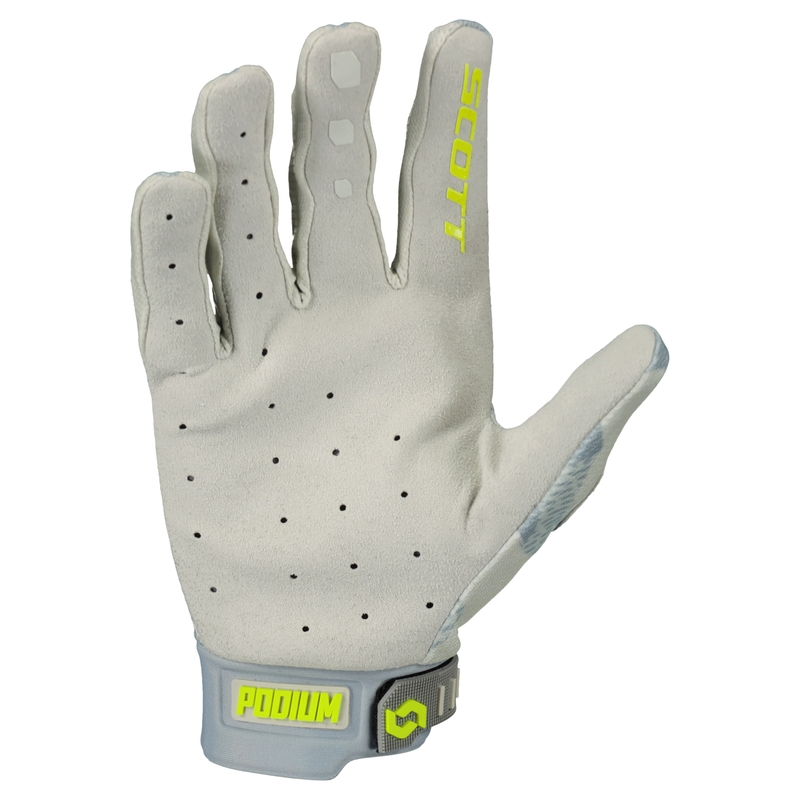 Motocross-Handschuhe SCOTT PODIUM PRO grau-fluo gelb