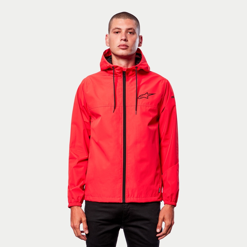 Alpinestars Treq Windbreaker rote fluoschwarze Jacke