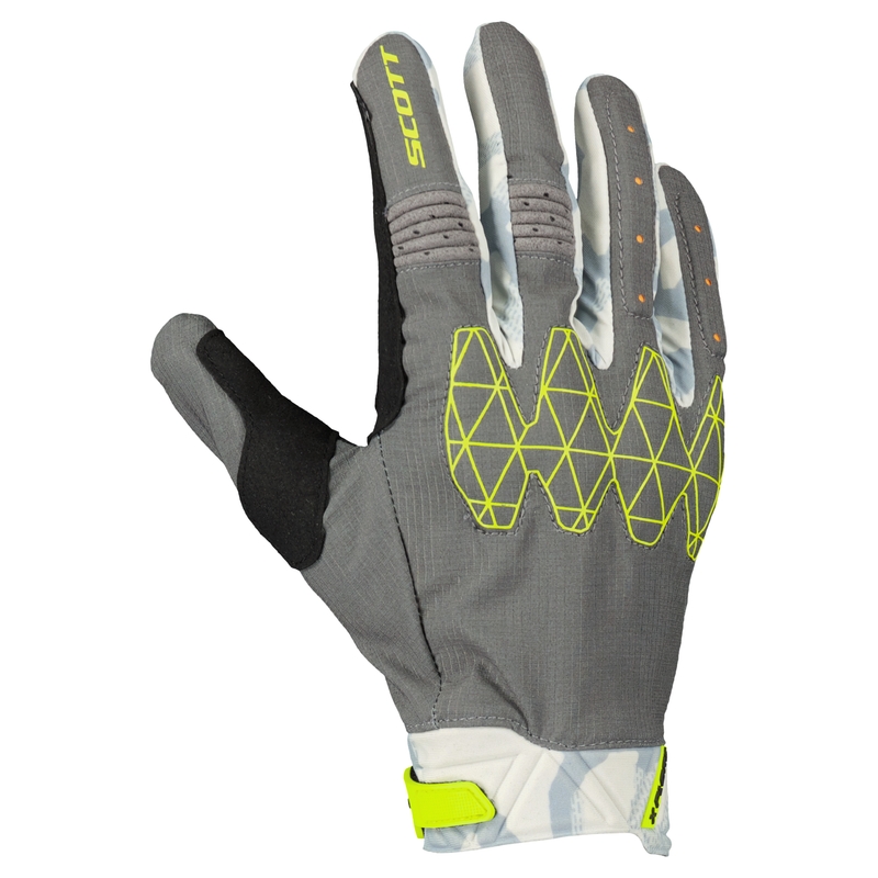 Motorradhandschuhe SCOTT X-PLORE D3O grau-gelb