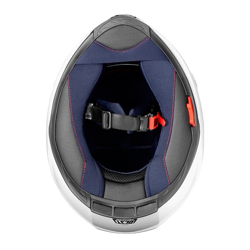 Motorradhelm Cassida Apex Jawa - rot-schwarz-grau