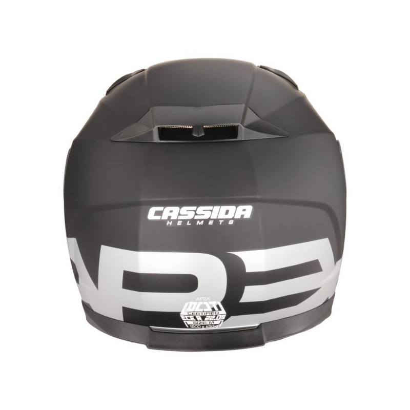 Cassida Apex Vision Motorradhelm schwarz matt reflektierend grau