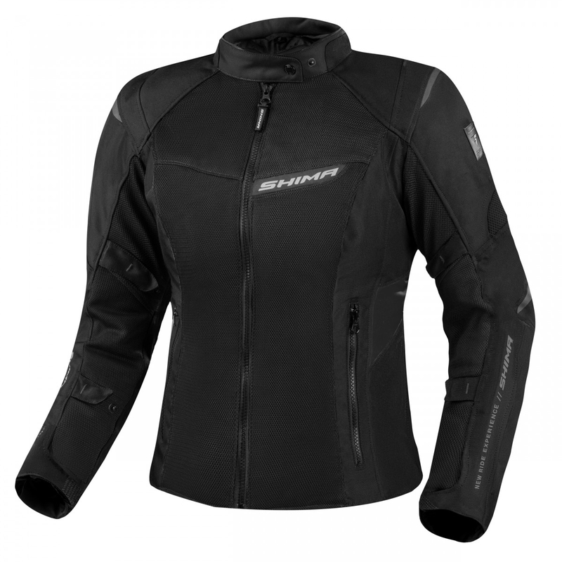 Damen Shima Rush Vent 2.0 Motorradjacke schwarz