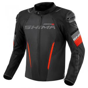 Shima Solid 2.0 Motorradjacke schwarz-rot