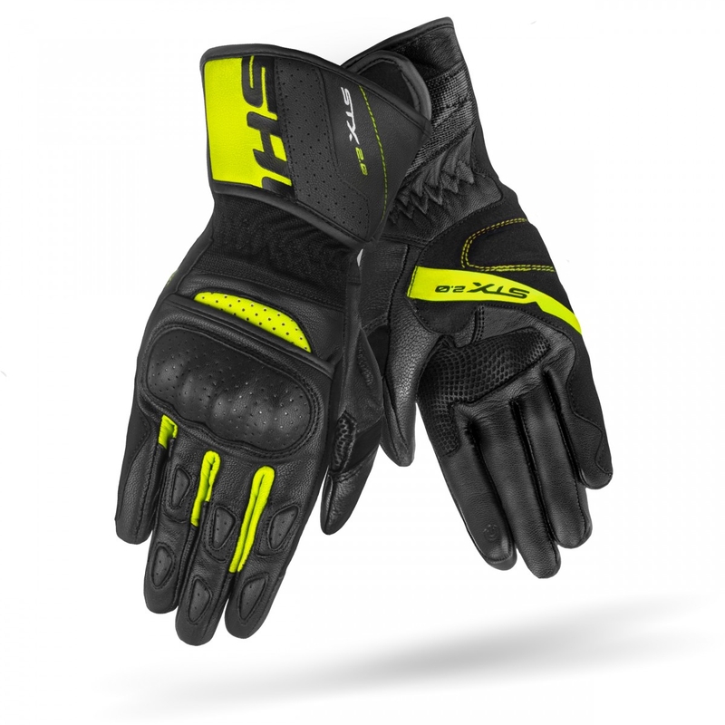 Shima STX 2.0 Motorradhandschuhe schwarz-fluo gelb