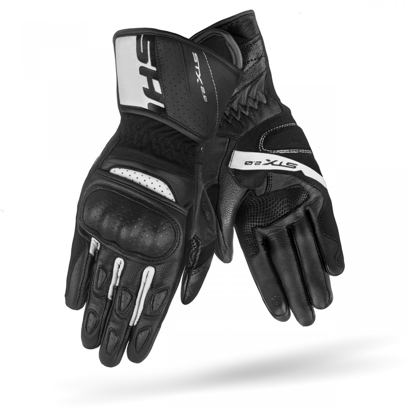 Shima STX 2.0 Motorradhandschuhe schwarz und weiß