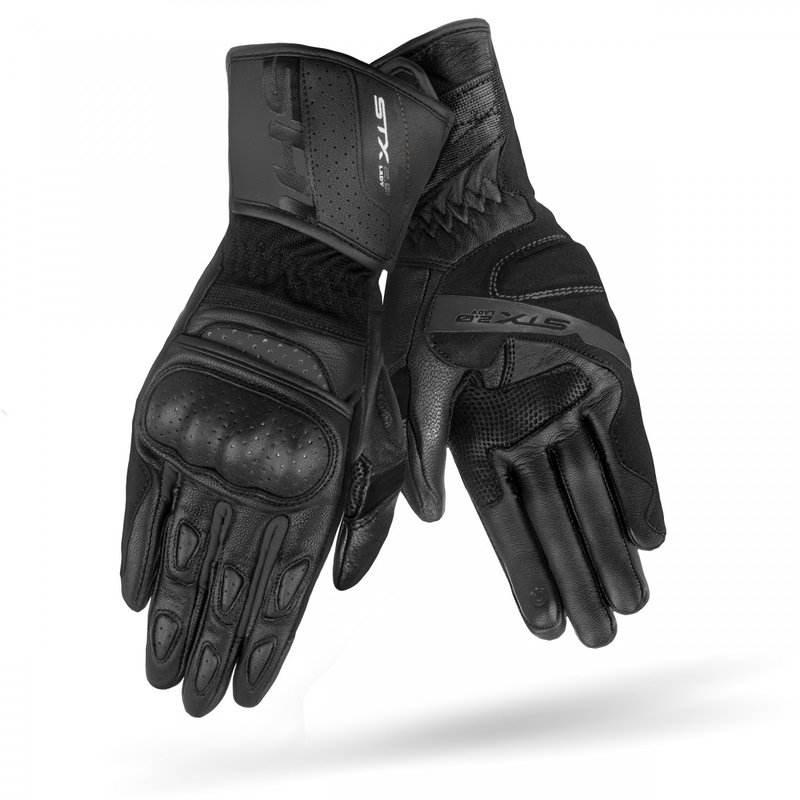 Damen-Motorradhandschuhe Shima STX 2.0 schwarz