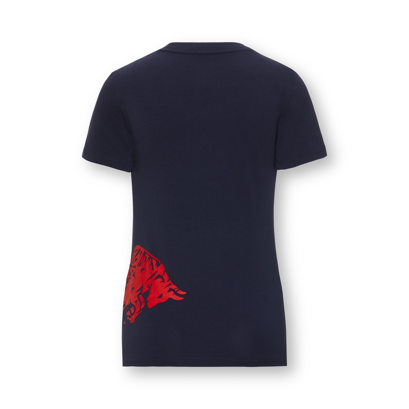 Damen-T-Shirt Red Bull Adrenaline blau-rot