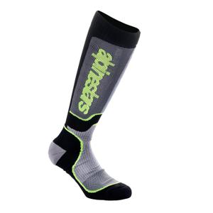 Kindersocken Alpinestars MX Plus 2024 schwarz-grau-fluo gelb