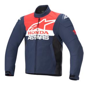 Motorradjacke Alpinestars SMX Waterproof Honda 2024 blau-schwarz-rot-weiß