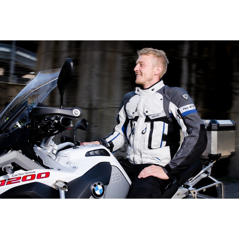 Revit Defender Pro GTX Motorradjacke grau-blau Ausverkauf