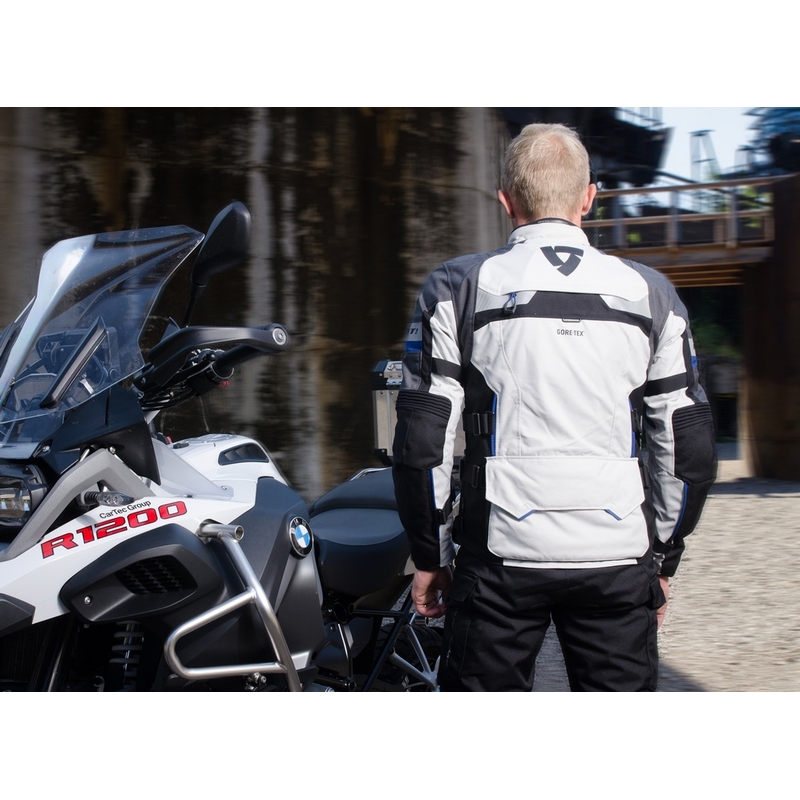 Revit Defender Pro GTX Motorradjacke grau-blau Ausverkauf