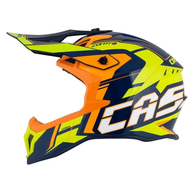 Motocross-Helm Cassida Cross Pro 2 Contra fluo gelb-orange-blau