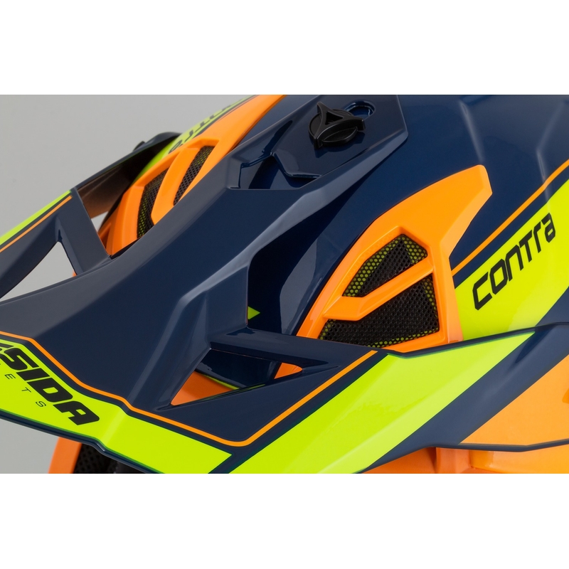 Motocross-Helm Cassida Cross Pro 2 Contra fluo gelb-orange-blau