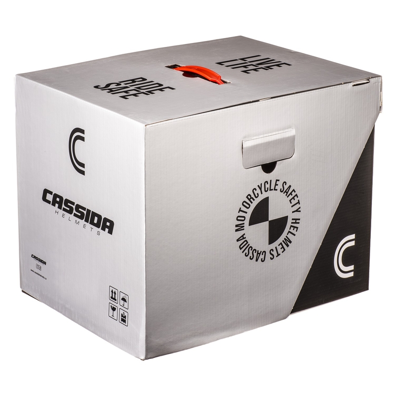 Motocross-Helm Cassida Cross Pro 2 Contra fluo gelb-orange-blau