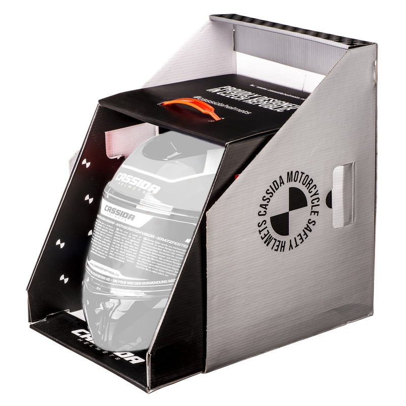 Motocross-Helm Cassida Cross Pro 2 Contra fluo gelb-orange-blau