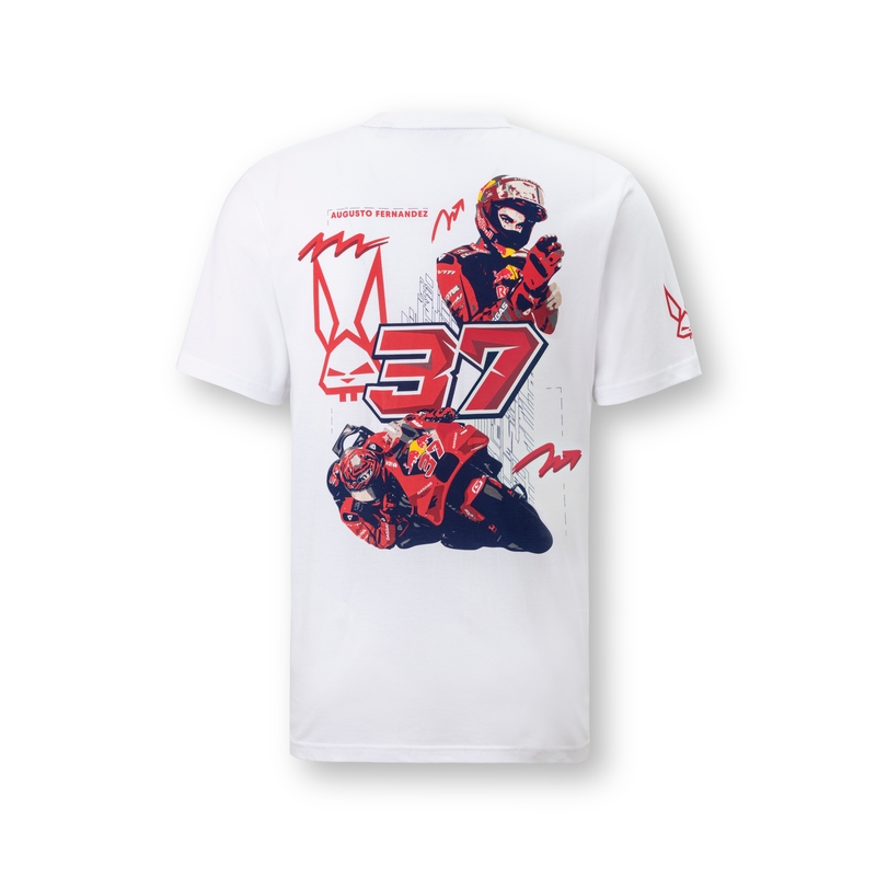 Red Bull Augusto Fernandez GasGas MotoGP-Shirt weiß