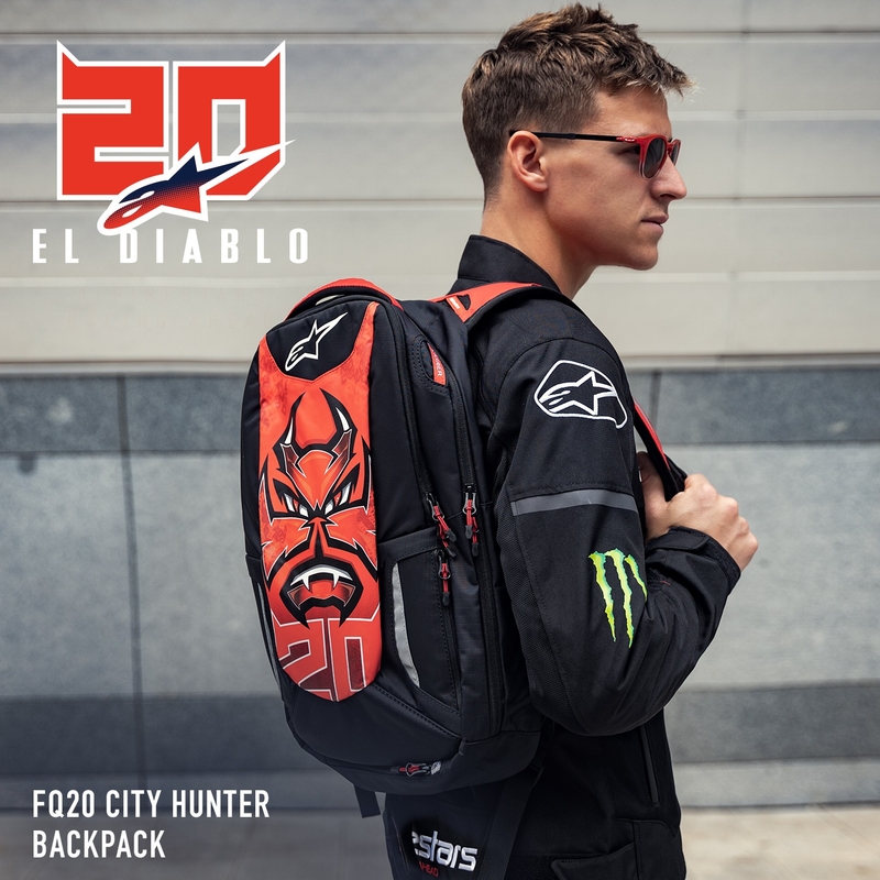 Rucksack Alpinestars City Hunter FQ20 2024 schwarz-rot-weiß