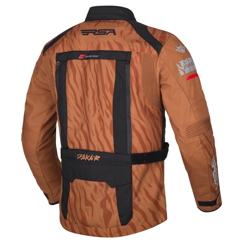 RSA Dakar 2 Motorradjacke sand-schwarz-rot