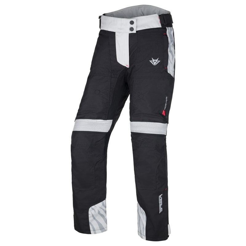 Damen-Motorradhose RSA Dakar 2 schwarz-grau