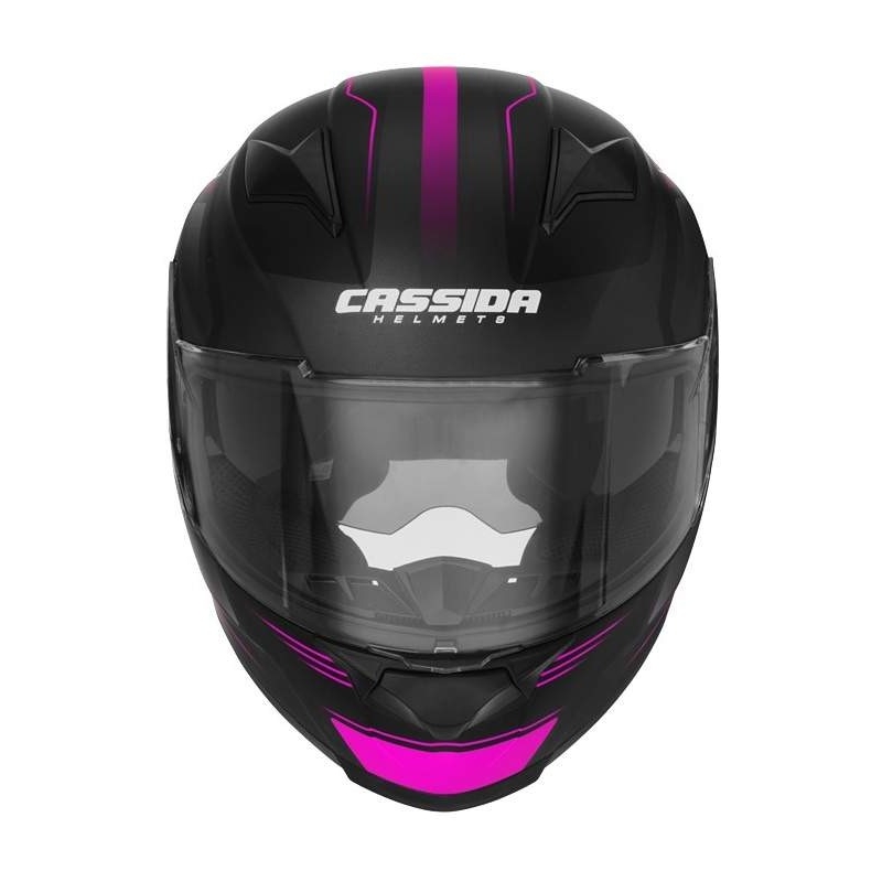 Cassida Apex Fusion Schwarz-Pink-Weiß Motorradhelm