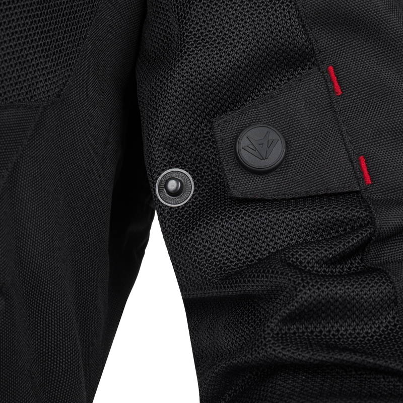 Damen-Motorradjacke RSA Runway Schwarz-Fluogelb