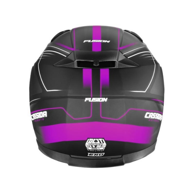 Cassida Apex Fusion Schwarz-Pink-Weiß Motorradhelm