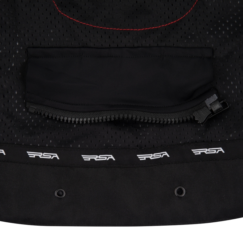 RSA Wasp Schwarz-Weiß Motorradjacke für Frauen