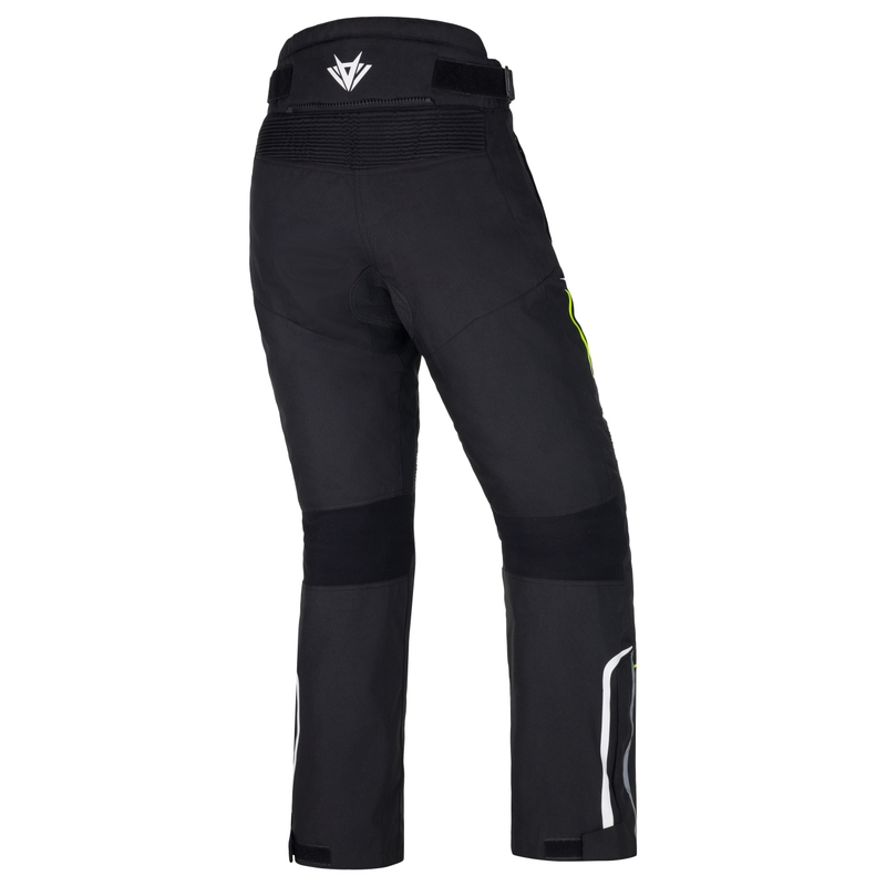 Damen RSA Wasp Schwarz-Weiß-Fluo Gelb Motorradhosen