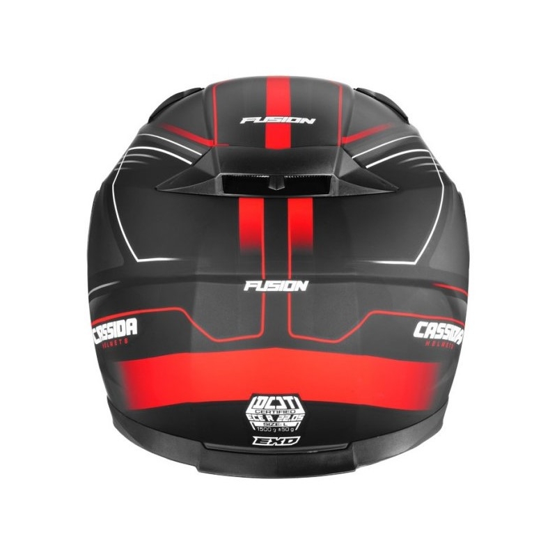 Cassida Apex Fusion schwarz-fluorroter Motorradhelm Ausverkauf
