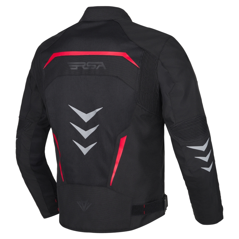 RSA Runway Motorradjacke schwarz-rot