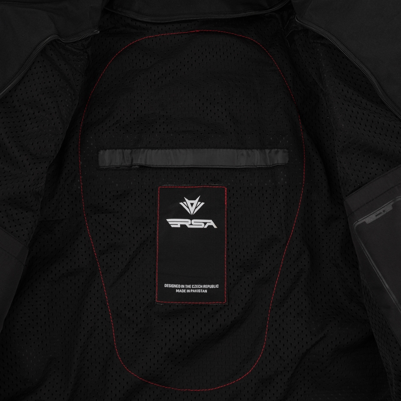 RSA Runway Motorradjacke schwarz-rot