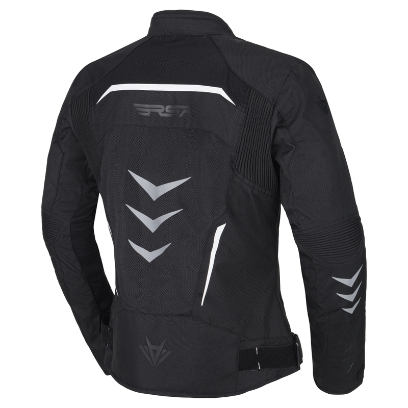RSA Runway Damen-Motorradjacke schwarz