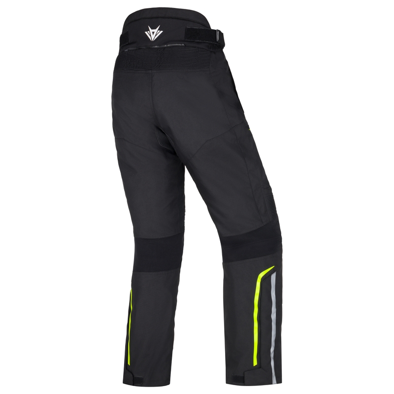 RSA Wasp Motorradhose schwarz-weiß-fluorgelb