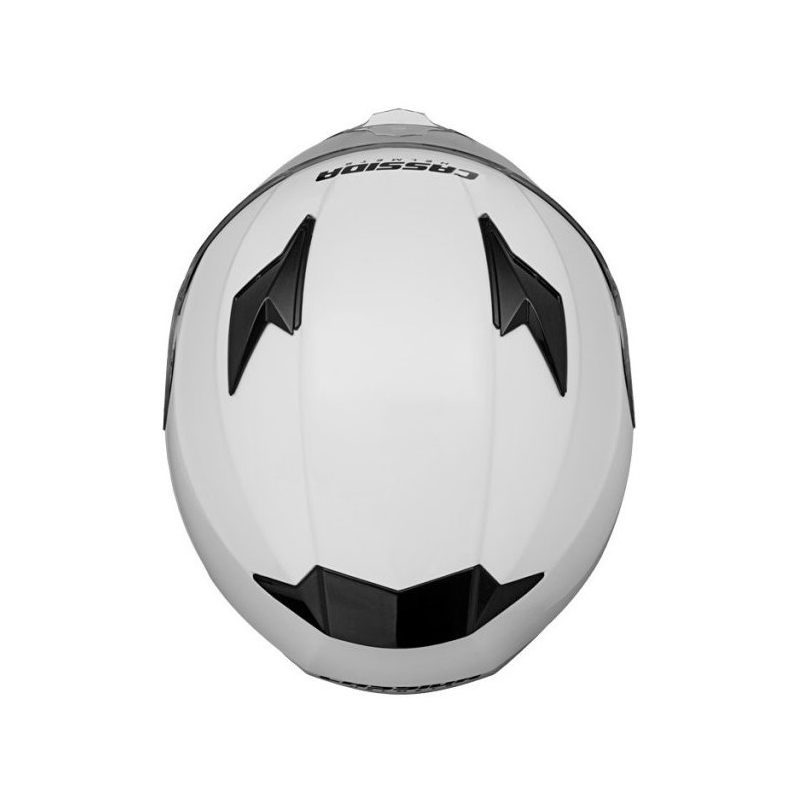 Motorradhelm Cassida Apex weiß Ausverkauf