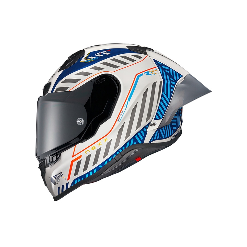 Integrierter Motorradhelm Nexx NEXX X.R3R Out Brake weiß-blau Ausverkauf