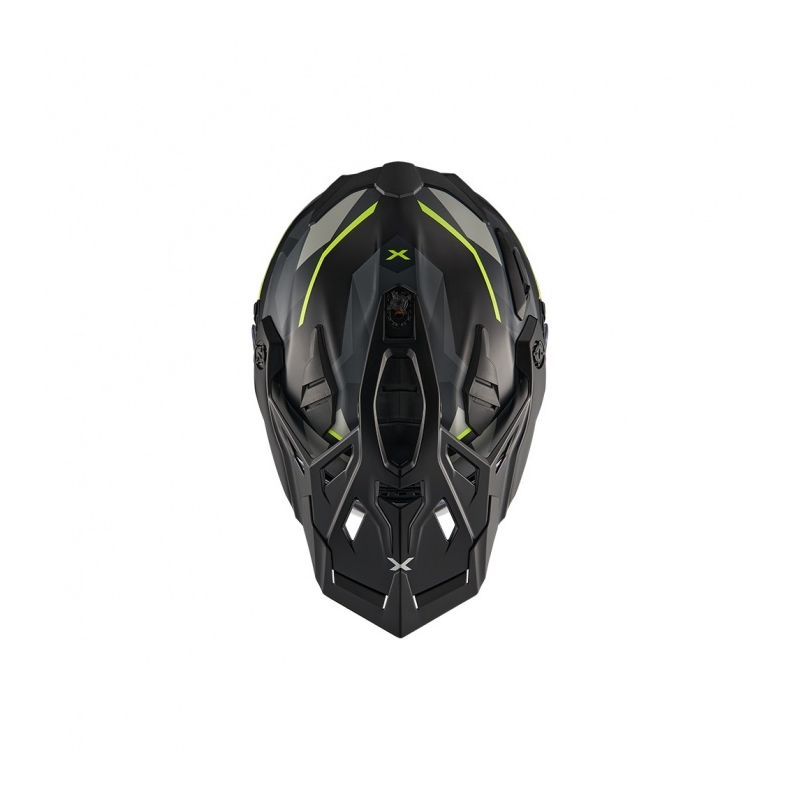 Enduro-Motorradhelm Nexx X.WED3 Trailmania grau-fluo gelb Ausverkauf