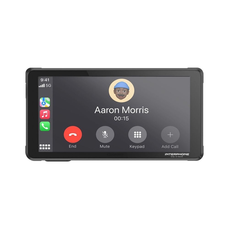 Interphone RIDESYNC Apple CarPlay und Android Auto Display für Motorräder