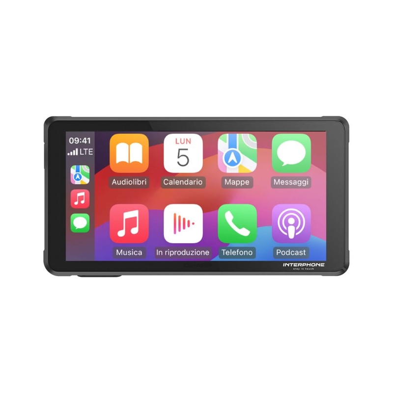 Interphone RIDESYNC Apple CarPlay und Android Auto Display für Motorräder