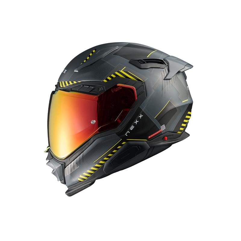 Integrierter Motorradhelm Nexx X.WST3 Fluence gelb-grau Ausverkauf