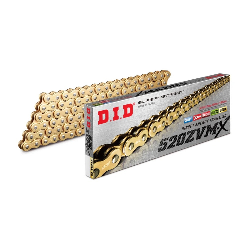 ZVM-X series X-Ring chain D.I.D Chain 520ZVM-X 106 L golden/golden