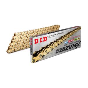 ZVM-X series X-Ring chain D.I.D Chain 520ZVM-X 120 L golden/golden