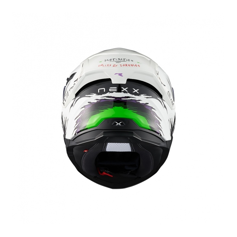 Integrierter Motorradhelm Nexx Y.100R Night Rider weiß Ausverkauf