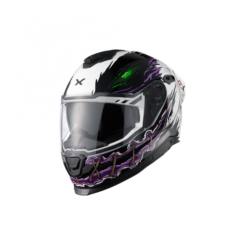 Integrierter Motorradhelm Nexx Y.100R Night Rider weiß Ausverkauf