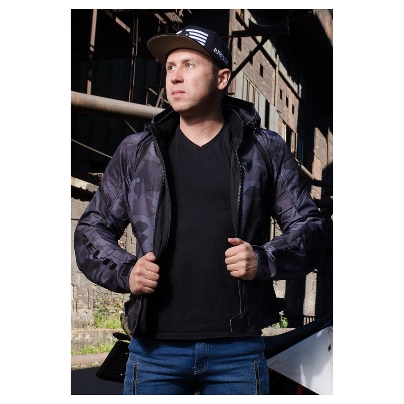 Revit Flare Schwarz Motorradjacke Ausverkauf