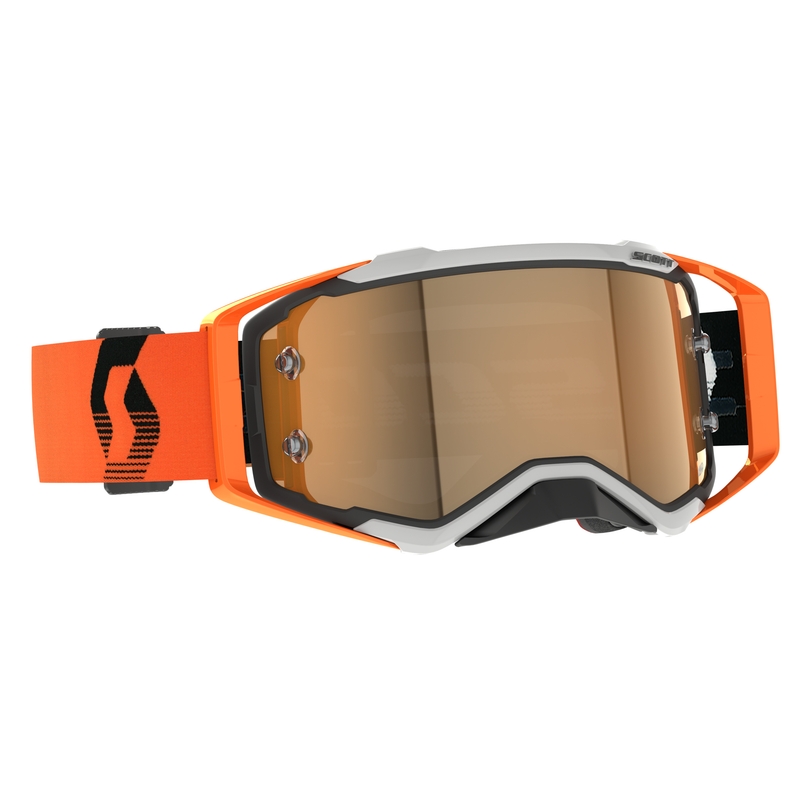 Motocross-Brille Scott Prospect AMP grau-orange-gold