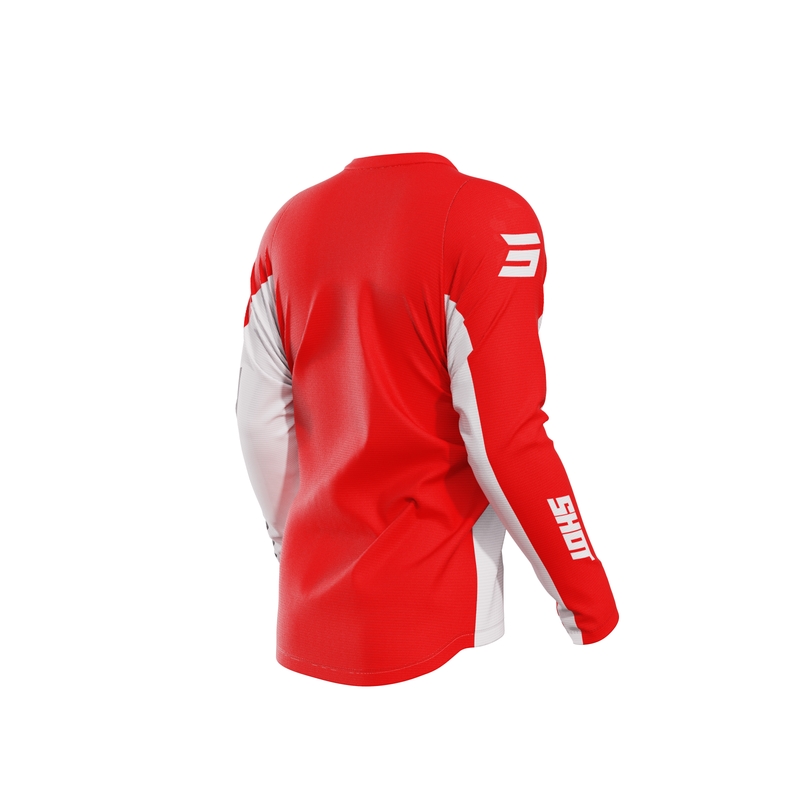 Motocross-Trikot Shot Devo Star rot Ausverkauf