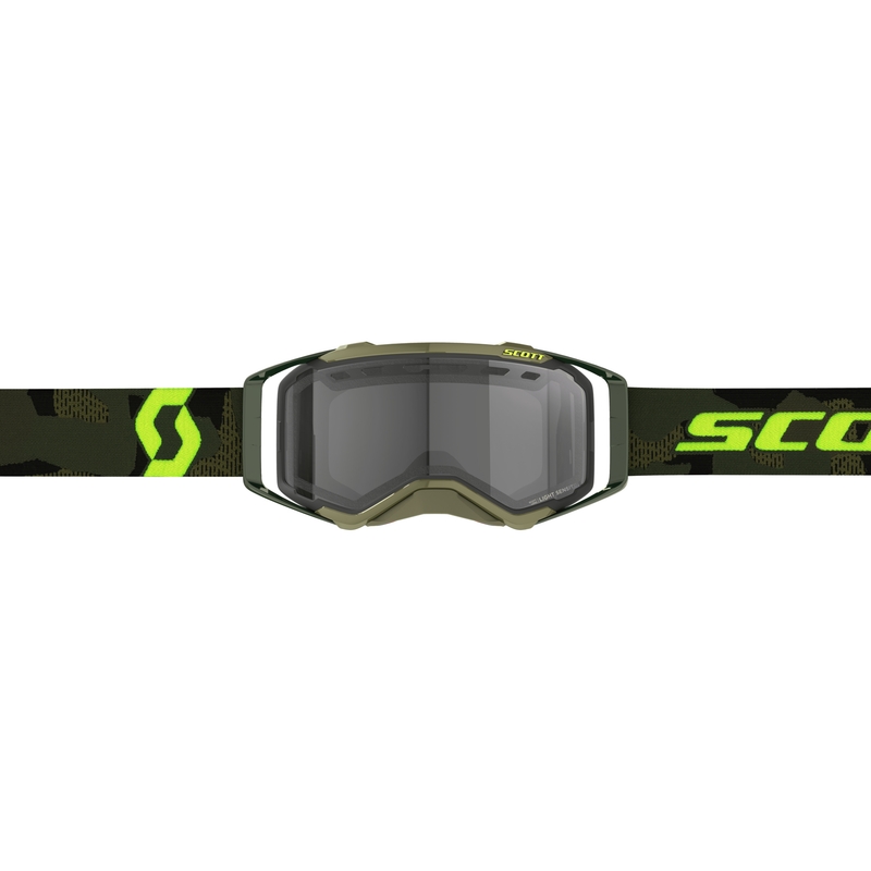 Motocross-Brille Scott Prospect Enduro LS Khaki-Fluo Gelb-Grau
