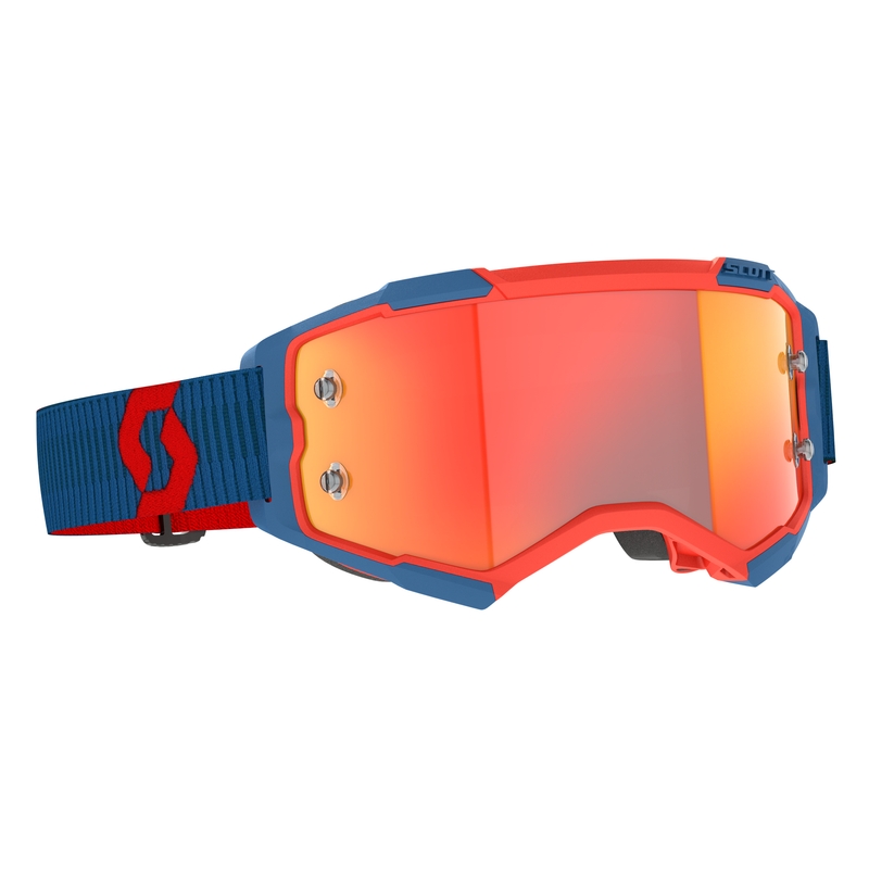 Motocrossbrille Scott Fury CH blau-rot-orange